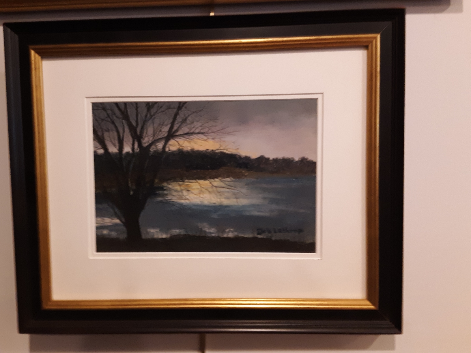 14″ x 12″ with frame pastel