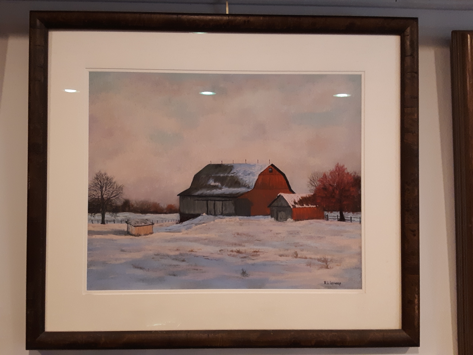 23″ x 27″ with frame pastel