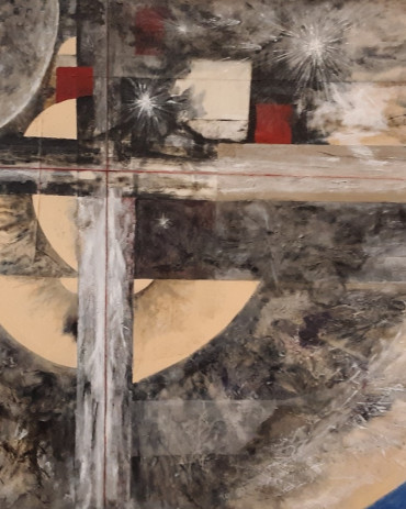 30" x 40" abstract RL Lathrop- SOLD